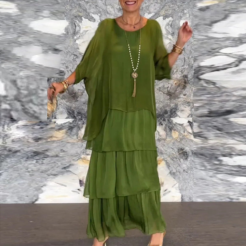 Alani - Layered Chiffon Maxi Dress for Women