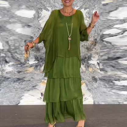Alani - Layered Chiffon Maxi Dress for Women