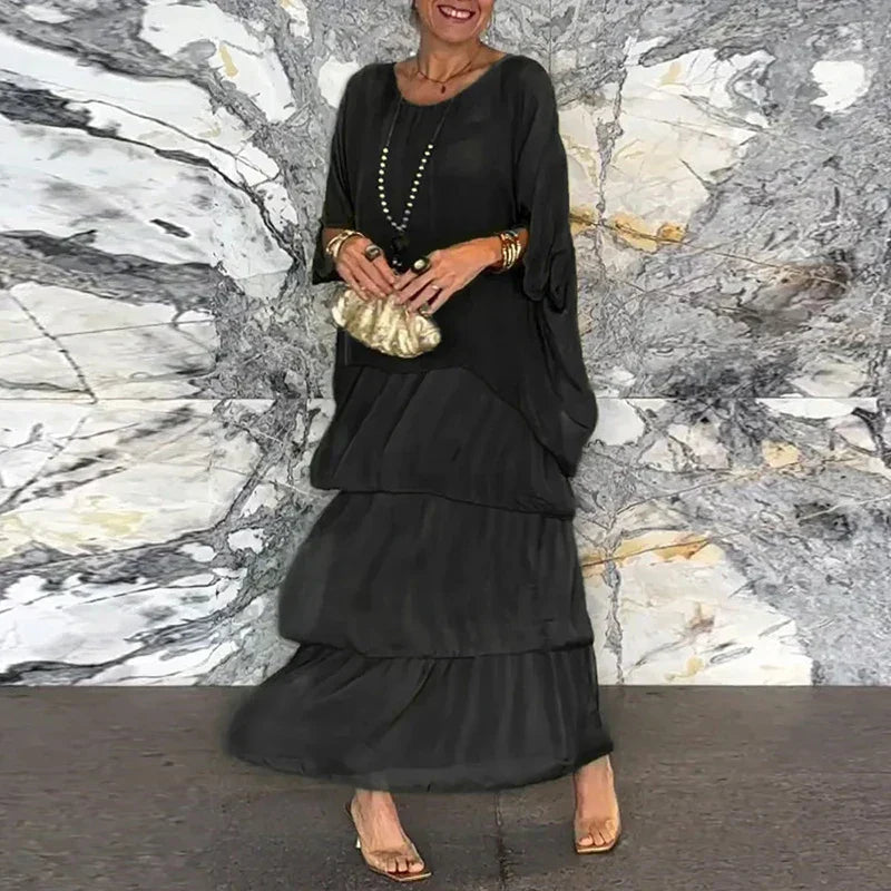 Alani - Layered Chiffon Maxi Dress for Women