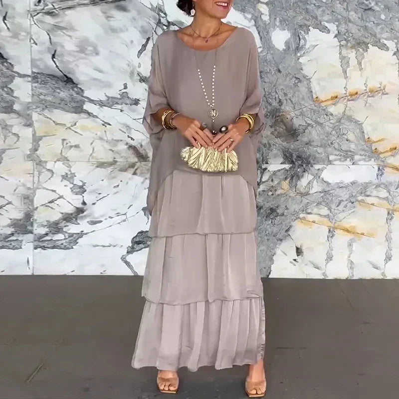 Alani - Layered Chiffon Maxi Dress for Women