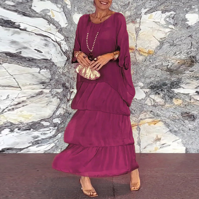 Alani - Layered Chiffon Maxi Dress for Women