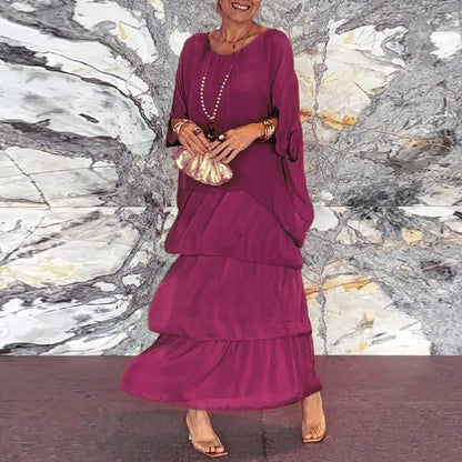 Alani - Layered Chiffon Maxi Dress for Women