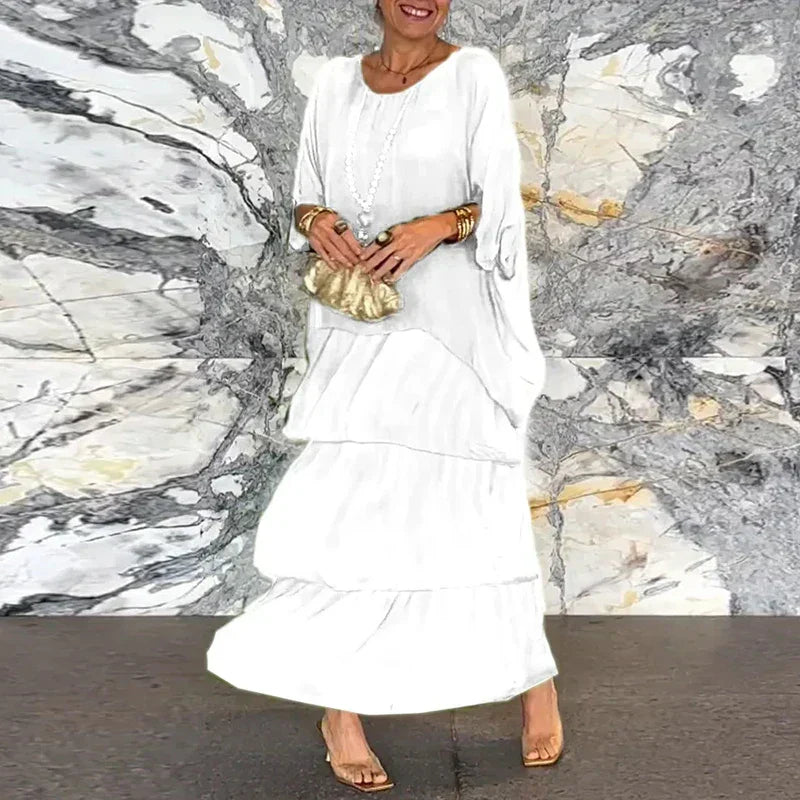 Alani - Layered Chiffon Maxi Dress for Women