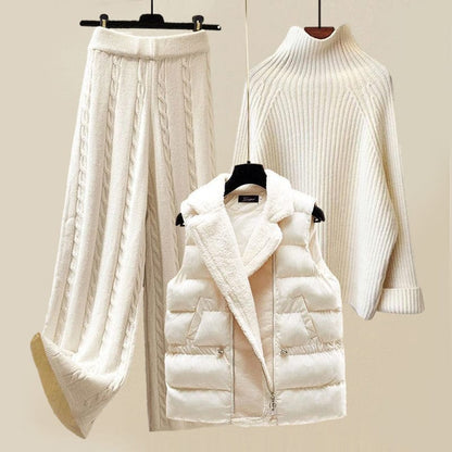 Rebecca - Luxe Outfit Set - Chic/Elegant - Cotton - Ideal for Winter