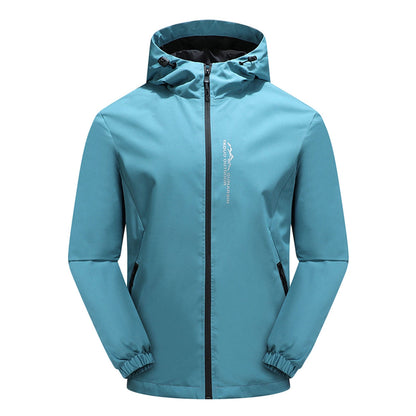 Men's Elegant Waterproof Thin Softshell Jacket with Adjustable Hood | Ideal for Autumn/Winter