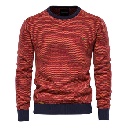 Men's Stylish Slim-Fit Knitted Jumper | Ideal for Autumn/Winter