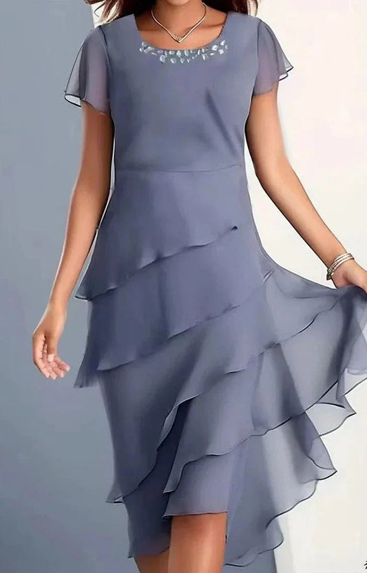 Perrin - Elegant Midi Dress for Women