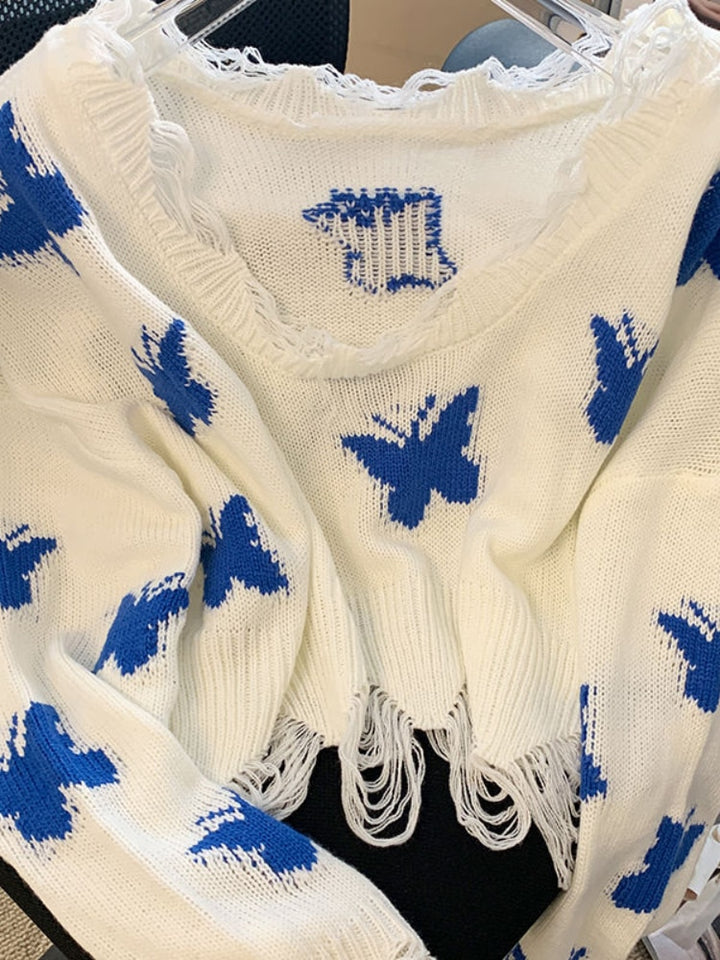 Women's Stylish Cashmere Butterfly Sweater | Ideal for Autumn/Winter
