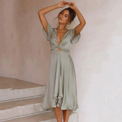 Zemira - Lightweight Elegant Midi Dress for Women