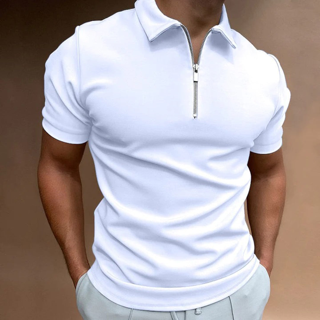 Andre - Zip Polo Shirt - Casual - Timeless Style - Ideal for Summer