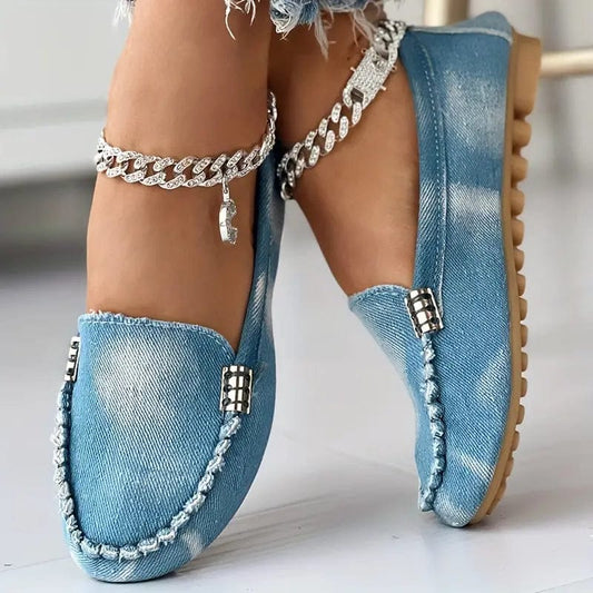 Lydia - Casual Loafers - Chic - Denim - Formal Occasions