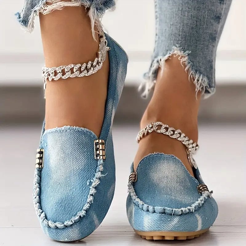 Lydia - Casual Loafers - Chic - Denim - Formal Occasions