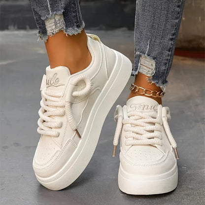 Casual Solid Color Sneakers for Women | Perfect for Everyday Wear