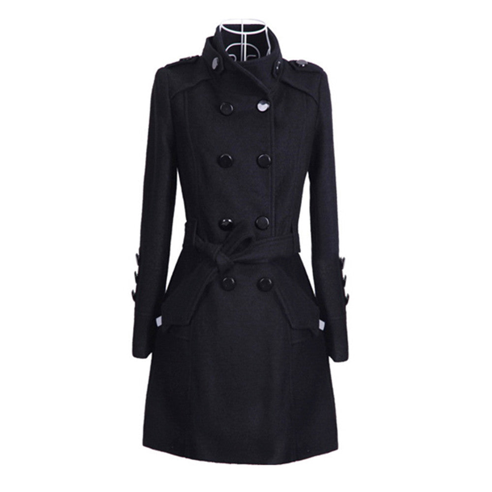 Chic Long Coat with Belt | Perfect for Autumn Wear