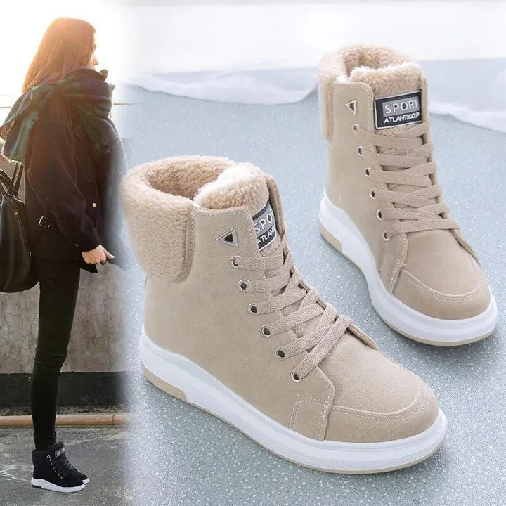 Warm Casual Flat Suede Ankle Boots for Women | Perfect for Everyday Wear