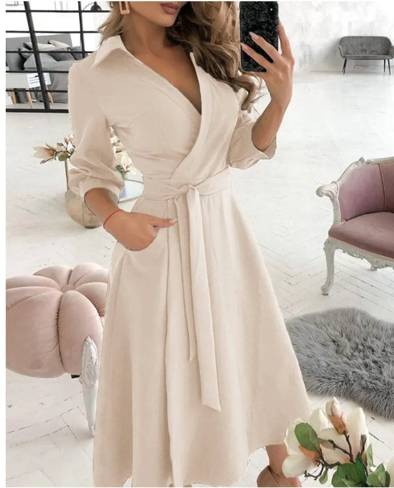 Lucy - Elegant Midi Dress - for Women | Perfect for Formal Occasions