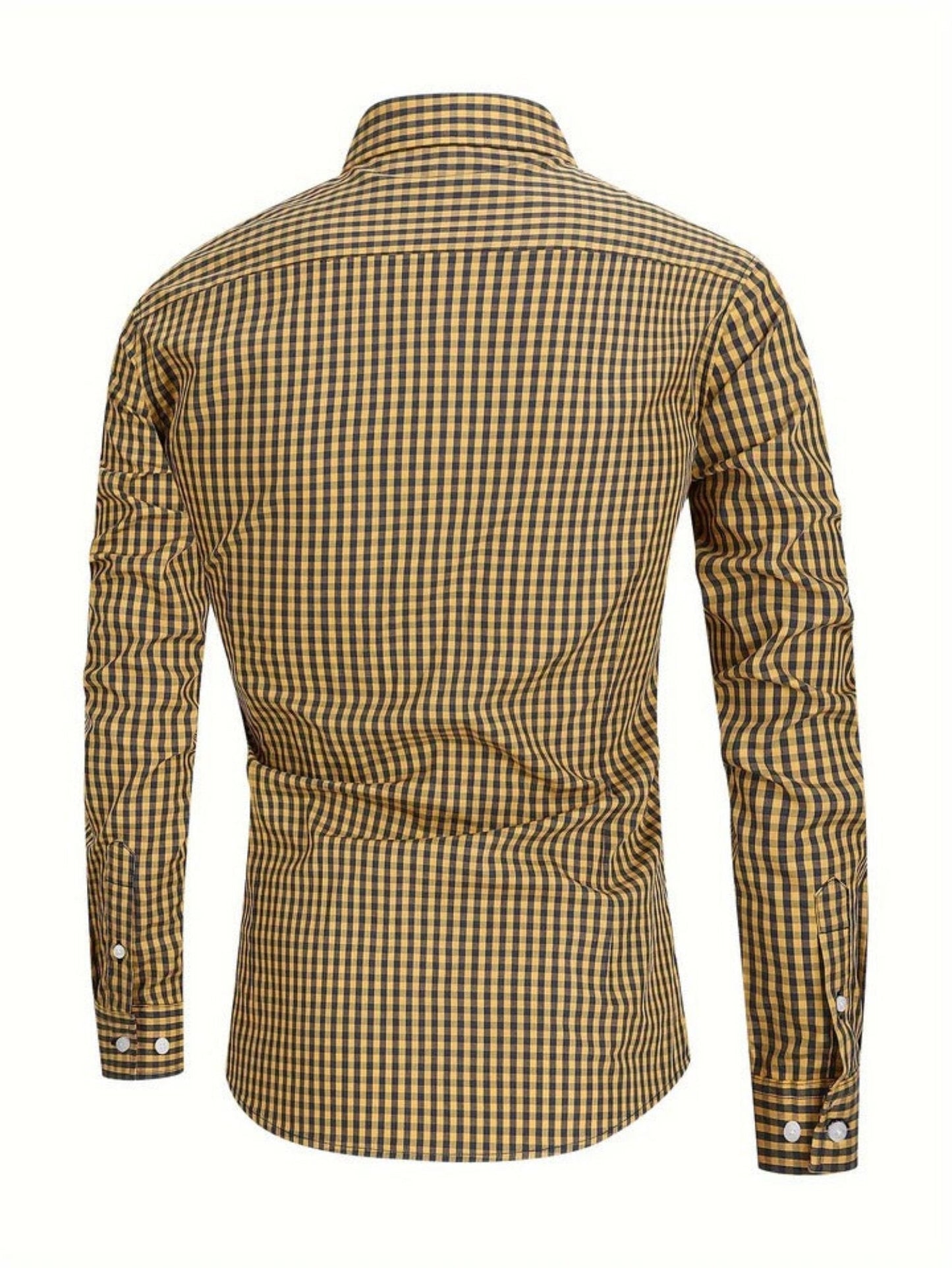 Walker - Checked Long-Sleeved Shirt - Classic - Trendy - Ideal for Autumn