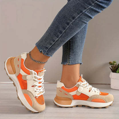 Elegant Color Block Sneakers for Women | Perfect for Casual Days