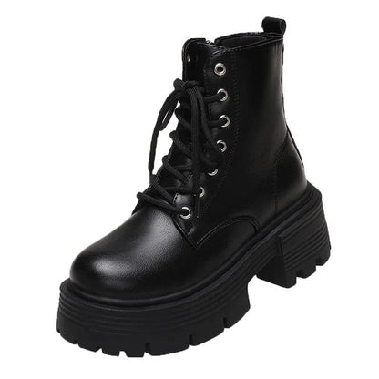 Casual Vegan Leather Platform Ankle Boots for Women | Perfect for Everyday Wear