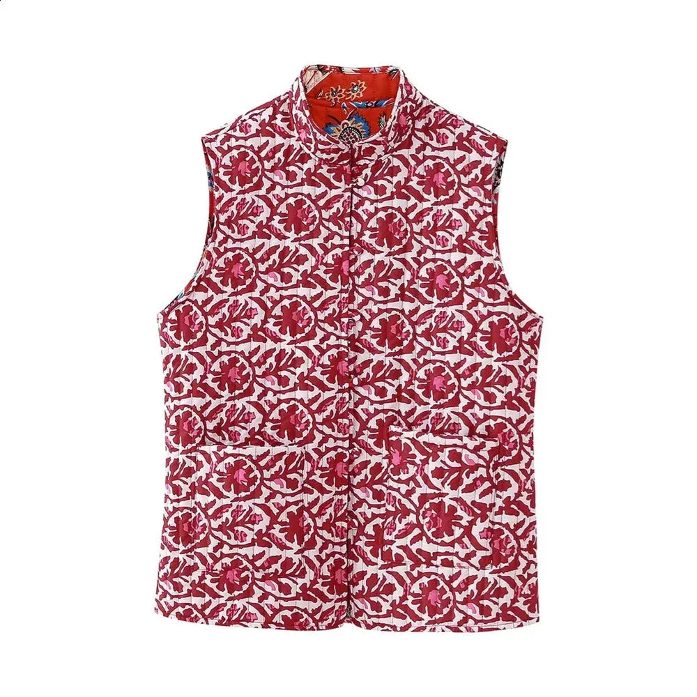 Chic Floral Quilted Vest | Perfect for Everyday Wear