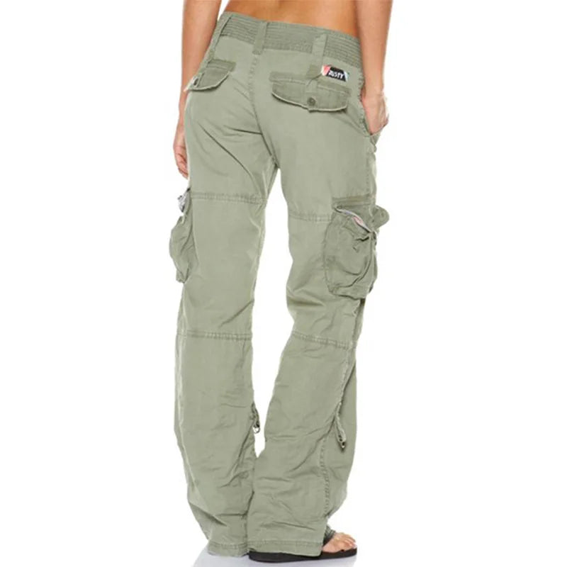 Hailey - Women's Low Waist Cargo Trousers - Casual - Trendy - Ideal for Fall