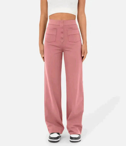 Capri - High Waist Pants - Chic/Elegant - Trendy - Perfect for Casual Days