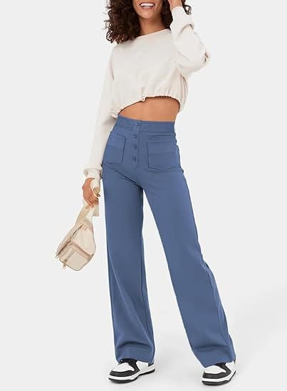 Aveline - Women's High Waist Trousers - Casual - Timeless Style - Everyday Wear