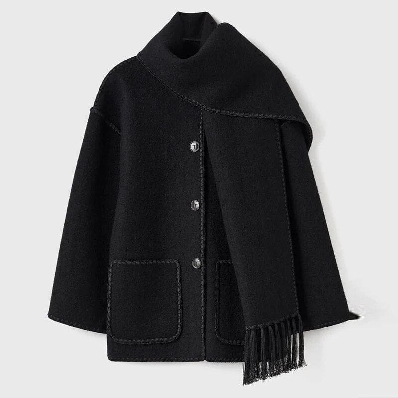 Liviana - Casual Scarf Coat - for Women | Timeless Style