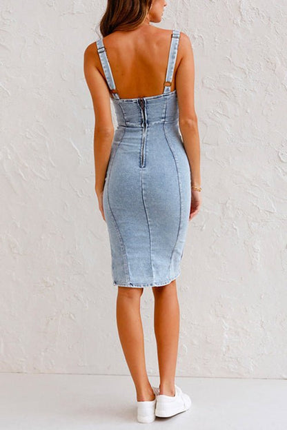 Jessamine - Summer Dress - Chic - Denim - Ideal for Summer