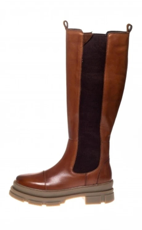 Casual Brown Vegan Leather Cowboy Boots for Women | Ideal for Everyday Wear