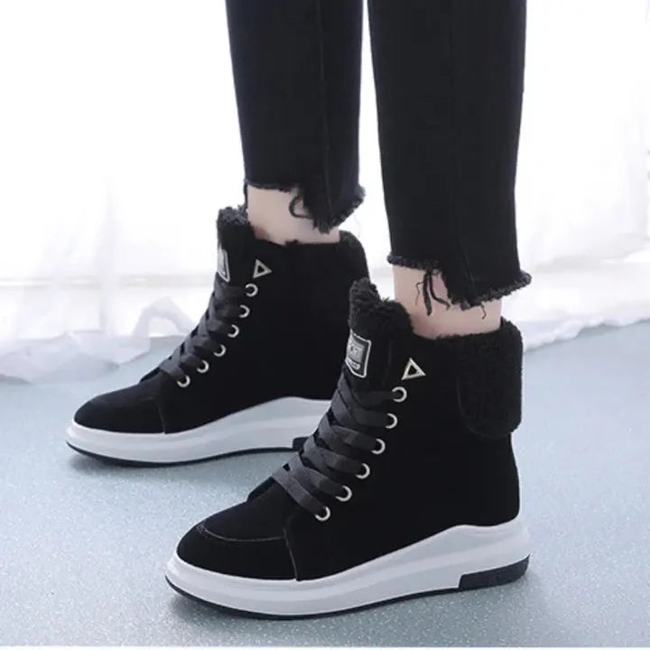 Warm Casual Flat Suede Ankle Boots for Women | Perfect for Everyday Wear